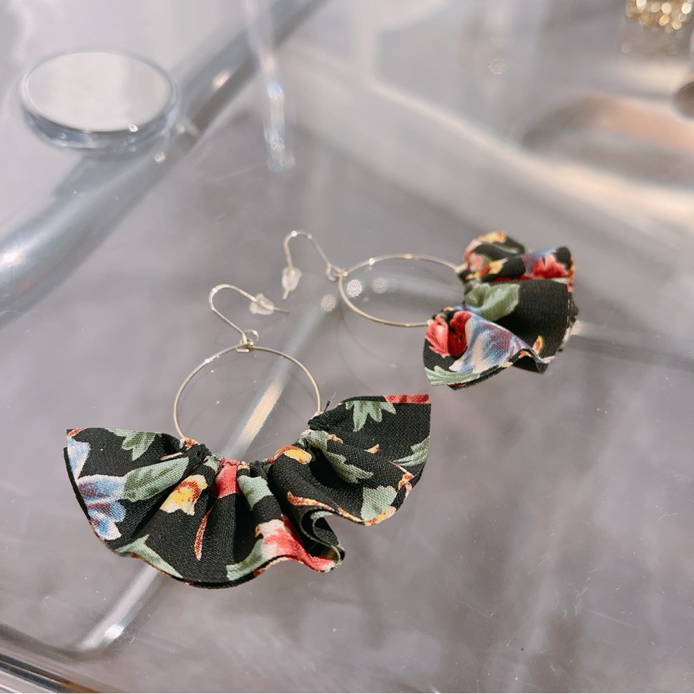 Japanese style earrings set vintage big ring